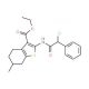 2-(2-Chloro-2-phenyl-acetylamino)-6-methyl-4,5,6,7-tetrahydro-benzo[b]thiophene-3-carboxylic acid ethyl ester - chemical stru