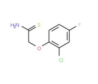 2-(2-Chloro-4-fluorophenoxy)ethanethioamide - chemical structure image