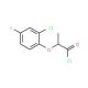 2-(2-chloro-4-fluorophenoxy)propanoyl chloride - chemical structure image
