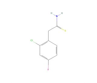 2-(2-Chloro-4-fluorophenyl)ethanethioamide (CAS 306937-36-0) - chemical structure image