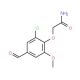 2-(2-chloro-4-formyl-6-methoxyphenoxy)acetamide (CAS 832674-69-8) - chemical structure image