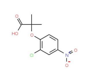 2-(2-Chloro-4-nitrophenoxy)-2-methylpropanoic acid - chemical structure image