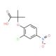 2-(2-Chloro-4-nitrophenoxy)-2-methylpropanoic acid - chemical structure image