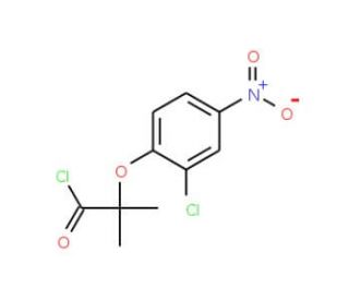 2-(2-chloro-4-nitrophenoxy)-2-methylpropanoyl chloride - chemical structure image