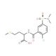 2-({2-chloro-5-[(dimethylamino)sulfonyl]benzoyl}amino)-4-(methylthio)butanoic acid - chemical structure image
