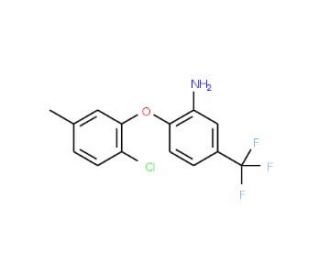 2-(2-Chloro-5-methylphenoxy)-5-(trifluoromethyl)-phenylamine - chemical structure image