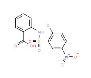 2-(2-Chloro-5-nitro-benzenesulfonylamino)-benzoic acid - chemical structure image