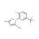 2-(2-Chloro-5-trifluoromethyl-phenyl)-5-methyl-2H-pyrazol-3-ylamine - chemical structure image