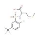 2-({[2-chloro-5-(trifluoromethyl)phenyl]sulfonyl}amino)-4-(methylthio)butanoic acid - chemical structure image