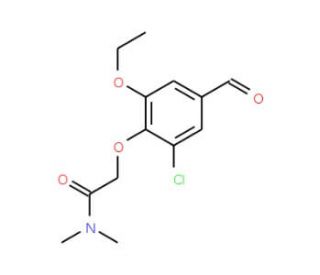 2-(2-chloro-6-ethoxy-4-formylphenoxy)-N,N-dimethylacetamide - chemical structure image