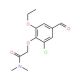 2-(2-chloro-6-ethoxy-4-formylphenoxy)-N,N-dimethylacetamide - chemical structure image
