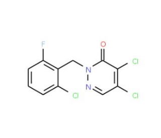 2-(2-Chloro-6-fluorobenzyl)-4,5-dichloro-pyridazine-3-(2H)-one (CAS 175135-45-2) - chemical structure image