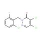 2-(2-Chloro-6-fluorobenzyl)-4,5-dichloro-pyridazine-3-(2H)-one (CAS 175135-45-2) - chemical structure image