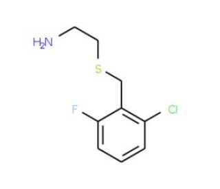 2-(2-Chloro-6-fluorobenzylthio)ethylamine (CAS 175136-76-2) - chemical structure image