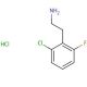 2-(2-Chloro-6-fluorophenyl)ethylamine hydrochloride (CAS 870717-94-5) - chemical structure image