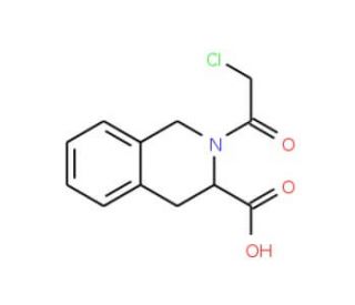 2-(2-Chloro-acetyl)-1,2,3,4-tetrahydro-isoquinoline-3-carboxylic acid - chemical structure image
