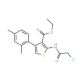 2-(2-Chloro-acetylamino)-4-(2,4-dimethyl-phenyl)-thiophene-3-carboxylic acid ethyl ester 的分子结构 2-(2-Chloro-acetylamino)-4-(2,4-dimethyl-phenyl)-thiophene-3-carboxylic acid ethyl ester - chemical structure image