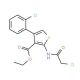 2-(2-Chloro-acetylamino)-4-(2-chloro-phenyl)-thiophene-3-carboxylic acid ethyl ester (CAS 554404-40-9) - chemical structure i