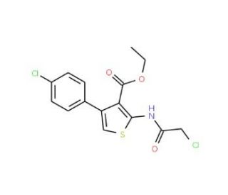 2-(2-Chloro-acetylamino)-4-(4-chloro-phenyl)-thiophene-3-carboxylic acid ethyl ester - chemical structure image