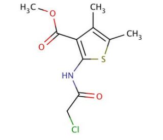 2-(2-Chloro-acetylamino)-4,5-dimethyl-thiophene-3-carboxylic acid methyl ester - chemical structure image
