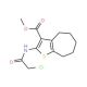 2-(2-Chloro-acetylamino)-5,6,7,8-tetrahydro-4H-cyclohepta[b]thiophene-3-carboxylic acid methyl ester - chemical structure ima