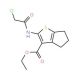 2-(2-Chloro-acetylamino)-5,6-dihydro-4H-cyclopenta[b]thiophene-3-carboxylic acid ethyl ester (CAS 203385-15-3) - chemical str