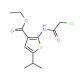 2-(2-Chloro-acetylamino)-5-isopropyl-thiophene-3-carboxylic acid ethyl ester - chemical structure image