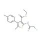 2-(2-Chloro-acetylamino)-5-methyl-4-p-tolyl-thiophene-3-carboxylic acid ethyl ester 的分子结构 2-(2-Chloro-acetylamino)-5-methyl-4-p-tolyl-thiophene-3-carboxylic acid ethyl ester - chemical structure image