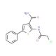 2-(2-Chloro-acetylamino)-5-phenyl-thiophene-3-carboxylic acid amide - chemical structure image