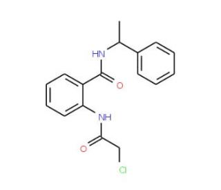 2-(2-Chloro-acetylamino)-N-(1-phenyl-ethyl)-benzamide - chemical structure image