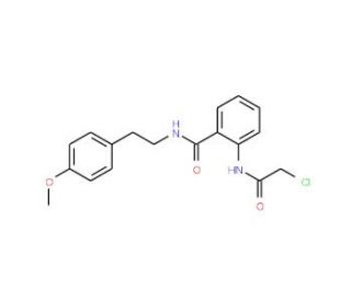 2-(2-Chloro-acetylamino)-N-[2-(4-methoxy-phenyl)-ethyl]-benzamide - chemical structure image