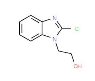 2-(2-Chloro-benzoimidazol-1-yl)-ethanol (CAS 40019-65-6) - chemical structure image