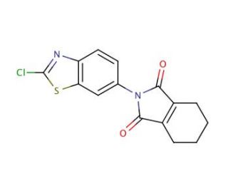 2-(2-Chloro-benzothiazol-6-yl)-4,5,6,7-tetrahydro-isoindole-1,3-dione - chemical structure image