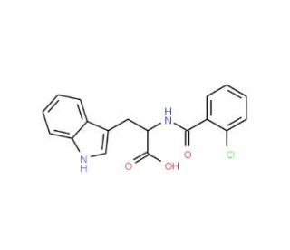 2-(2-Chloro-benzoylamino)-3-(1H-indol-3-yl)-propionic acid - chemical structure image