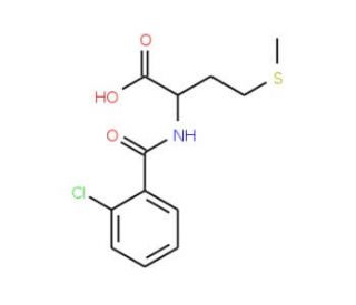 2-(2-Chloro-benzoylamino)-4-methylsulfanyl-butyric acid (CAS 65054-72-0) - chemical structure image