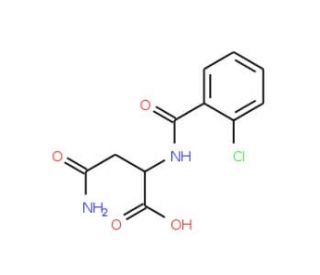 2-(2-Chloro-benzoylamino)-succinamic acid - chemical structure image