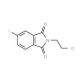 2-(2-Chloro-ethyl)-5-fluoro-isoindole-1,3-dione (CAS 176200-91-2) - chemical structure image