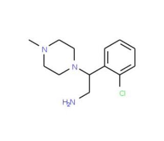 2-(2-Chloro-phenyl)-2-(4-methyl-piperazin-1-yl)-ethylamine - chemical structure image