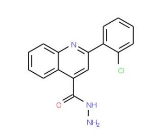 2-(2-Chloro-phenyl)-quinoline-4-carboxylic acid hydrazide - chemical structure image