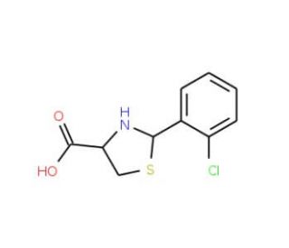 2-(2-Chloro-phenyl)-thiazolidine-4-carboxylic acid - chemical structure image