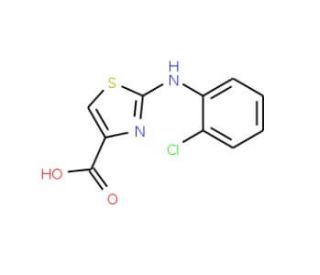 2-(2-Chloro-phenylamino)-thiazole-4-carboxylic acid - chemical structure image