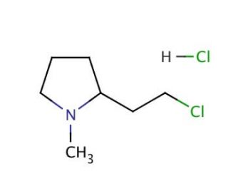 2-(2-Chloroethyl)-1-methylpyrrolidine hydrochloride (CAS 56824-22-7) - chemical structure image