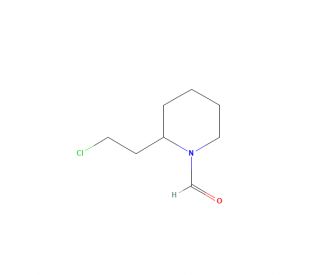 2-(2-Chloroethyl)-1-piperidinecarboxaldehyde (CAS 128183-77-7) - chemical structure image