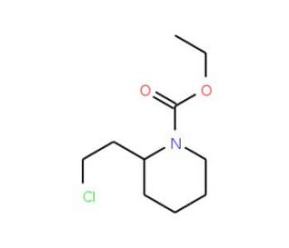 2-(2-Chloroethyl)piperidine-1-carboxylic acidethyl ester - chemical structure image