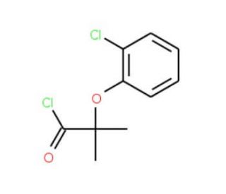 2-(2-chlorophenoxy)-2-methylpropanoyl chloride - chemical structure image
