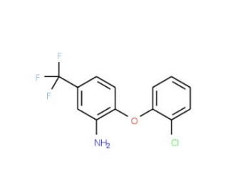 2-(2-Chlorophenoxy)-5-(trifluoromethyl)aniline - chemical structure image