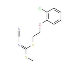 [2-(2-Chlorophenoxy)ethyl]methyl-cyanocarbonimidodithioate - chemical structure image
