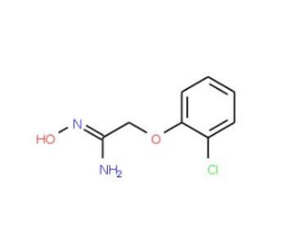 2-(2-Chlorophenoxy)-N&prime;-hydroxyethanimidamide (CAS 175276-80-9) - chemical structure image