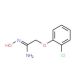 2-(2-Chlorophenoxy)-N′-hydroxyethanimidamide (CAS 175276-80-9) - chemical structure image