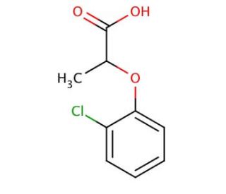 2-(2-chlorophenoxy)propanoic acid (CAS 25140-86-7) - chemical structure image